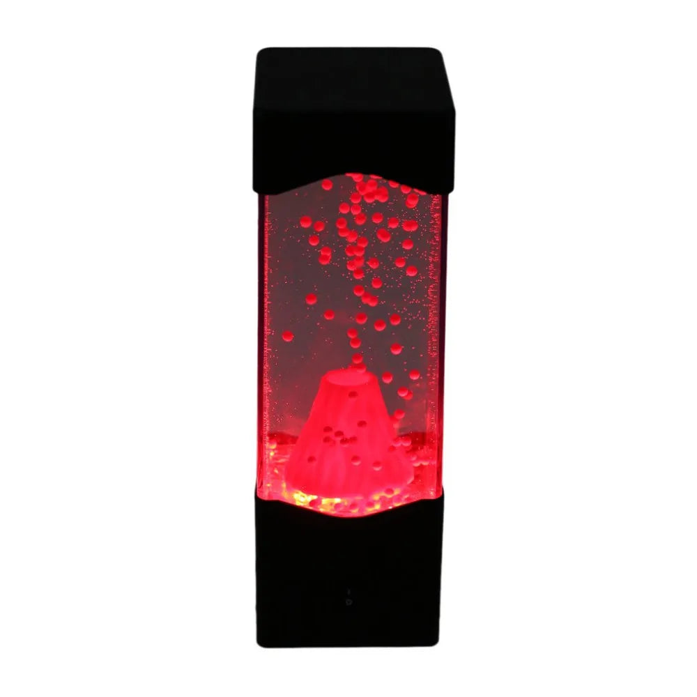 Volcano Eruption Water Ball Aquarium Tank LED Night Lights Lamp Relax