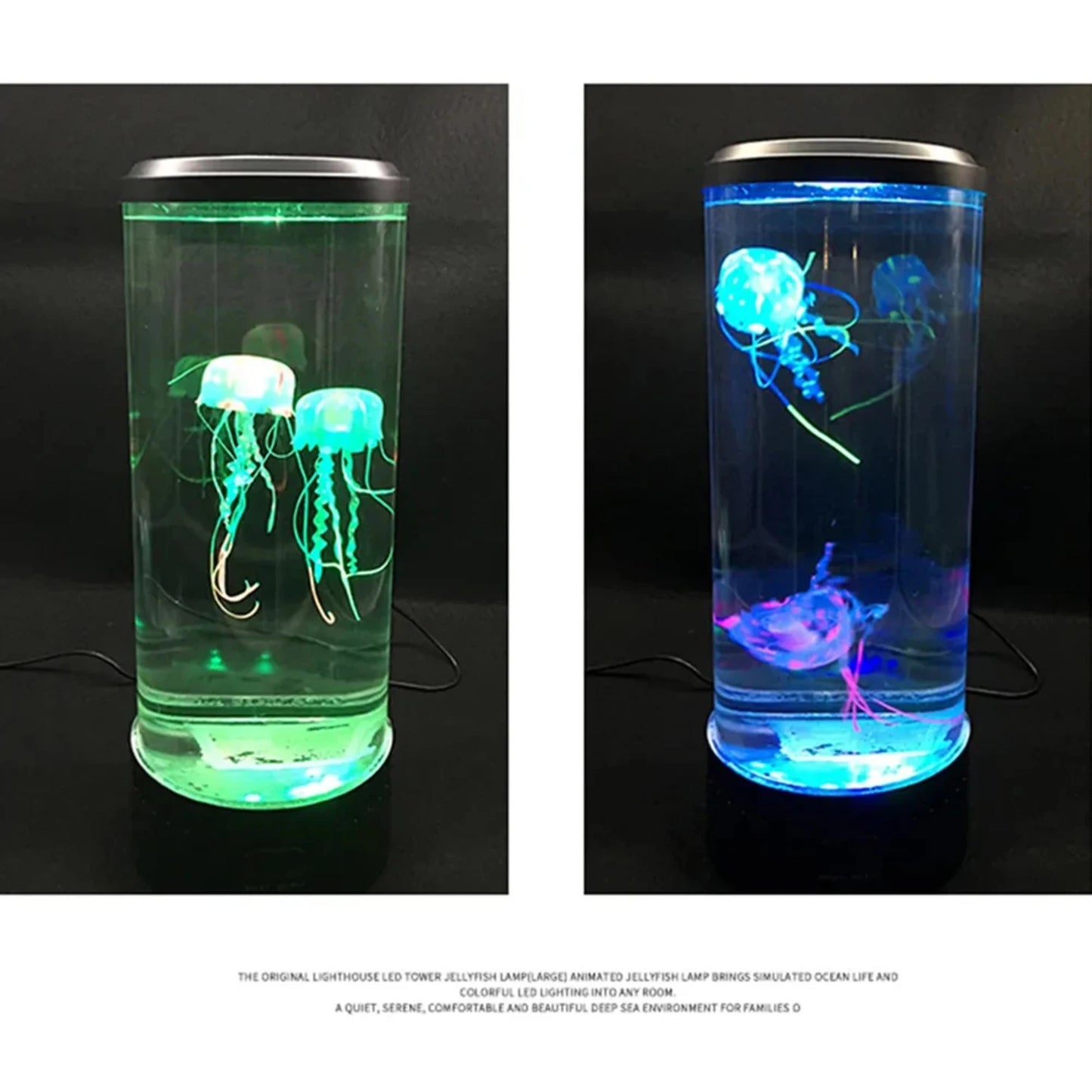 New Color Changing Jellyfish Lamp Usb/Battery Powered Table Night Light Children'S Gift  Bedroom Decor Boys Girls Birthday Gifts