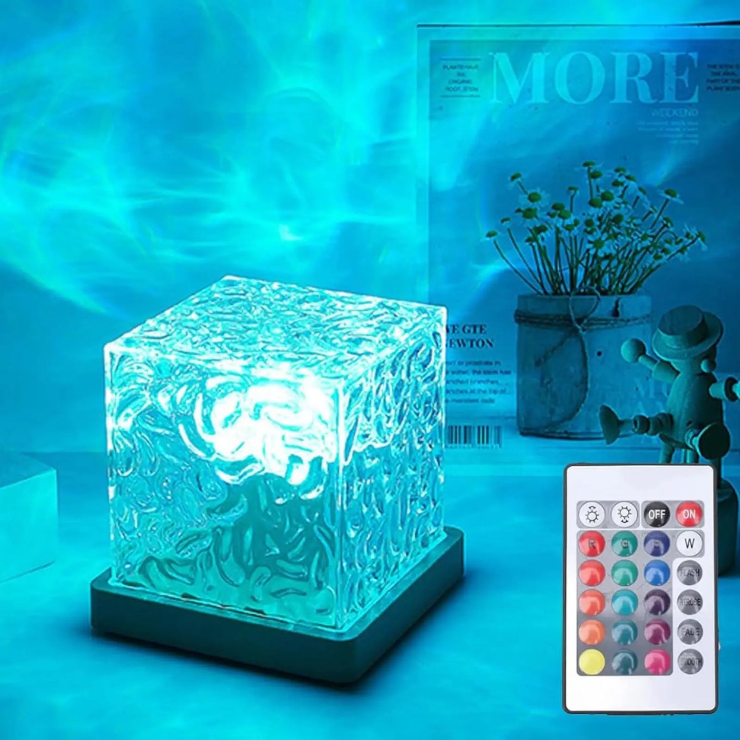 Ocean Wave Projector Light 16 Colors Midnight Aura Aurora Glow Lamp Home